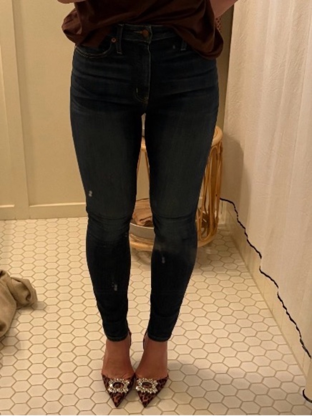 Madewell Dark Indigo High-Rise Skinny Jeans